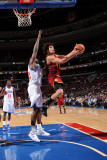 Cleveland Cavaliers v Philadelphia 76ers: Anderson Varejao and Elton Brand