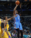 Oklahoma City Thunder v New Orleans Hornets: Kevin Durant and Trevor Ariza