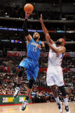Orlando Magic v Los Angeles Clippers: Vince Carter and Baron Davis