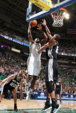 San Antonio Spurs v Utah Jazz: Al Jefferson and Tim Duncan