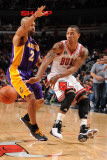 Los Angeles Lakers v Chicago Bulls: Derrick Rose and Derek Fisher