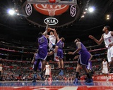 Sacramento Kings v Los Angeles Clippers: Blake Griffin, Samuel Dalembert and Beno Udrih