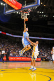 Denver Nuggets v Golden State Warriors: Chris Anderson and Stephen Curry