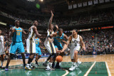 New Orleans Hornets v Utah Jazz: Deron Williams and David West