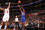 New York Knicks v Los Angeles Clippers: Toney Douglass and Randy Foye