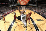 Cleveland Cavaliers v San Antonio Spurs: Tim Duncan and Jamario Moon