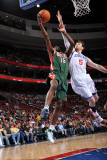 Milwaukee Bucks v Philadelphia 76ers: John Salmons and Andres Nocioni