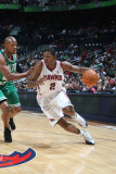 Boston Celtics v Atlanta Hawks: Joe Johnson and Ray Allen