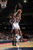 Buy Atlanta Hawks v New Jersey Nets: Devin Harris and Marvin Williams at AllPosters.com