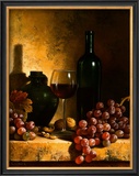 Buy Wine Bottle, Grapes and Walnuts at AllPosters.com
