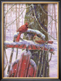 Buy Red Sled with Cardinals at AllPosters.com