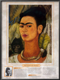 Notable Women Artists - Frida Kahlo - Self-Portrait with Monkey