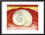 Red Hills with White Shell, c.1938 Lamina Framed Art Print