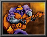 Blues Time Lamina Framed Art Print