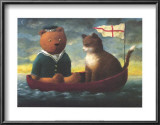 Teddy in a Boat