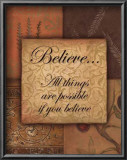 Believe Lamina Framed Art Print