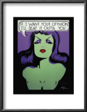 Buy If I Want Your Opinion, I'll Beat It Outta You at AllPosters.com