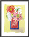 Buy Flowers in a Red and Blue Can at AllPosters.com