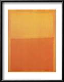 Orange and Yellow Lamina Framed Art Print