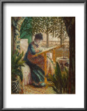 Madame Monet Embroidering, 1875