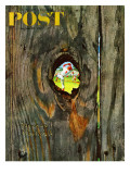 "Knothole Baseball" Saturday Evening Post Cover, August 30,1958