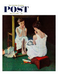 Buy "Girl at the Mirror" Saturday Evening Post Cover, March 6,1954 at AllPosters.com