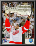 Nicklas Lidstrom with the Stanley Cup in Game 6 of the 2008 NHL Stanley Cup Finals; #26