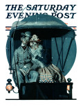 "Moonlight Buggy Ride" Saturday Evening Post Cover, September 19,1925
