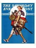 "At the Auction" or "Found Treasure" Saturday Evening Post Cover, July 31,1937