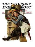 "Law Student" Saturday Evening Post Cover, February 19,1927