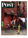 Buy "Homecoming G.I." Saturday Evening Post Cover, May 26,1945 at AllPosters.com