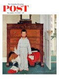 "Truth about Santa" or "Discovery" Saturday Evening Post Cover, December 29,1956