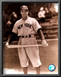 Phil Rizzuto - Holding bat across legs, posed sepia
