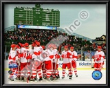 The Detroit Red Wings Celebrate Winning the 2008-09 NHL Winter Classic