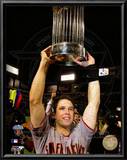 Buster Posey With World Series Trophy Game Five of the 2010 World Series