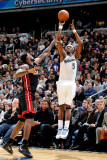 Miami Heat v Washington Wizards: Josh Howard and LeBron James