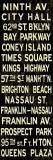 Ninth Av. Weathered Sign