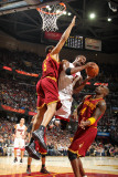 Miami Heat v Cleveland Cavaliers: Ryan Hollins, Antawn Jamison and Chris Bosh