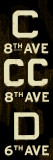 C 8th Weathered sign