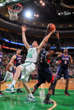 Atlanta Hawks v Boston Celtics: Luke Harangody and Josh Smith