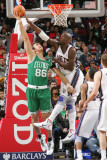 Boston Celtics v New Jersey Nets: Semih Erden and Johan Petro
