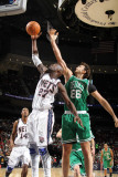 Boston Celtics v New Jersey Nets: Johan Petro and Semih Erden