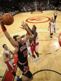 Chicago Bulls v Toronto Raptors: Linas Kleiza, Joakim Noah, Joey Dorsey and Ed Davis