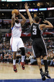 San Antonio Spurs v Los Angeles Clippers: Baron Davis and George Hill