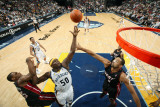 Miami Heat v Memphis Grizzlies: Zach Randolph, Mario Chalmers and Juwan Howard