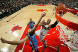 Oklahoma City Thunder v Chicago Bulls: Thabo Sefolosha, Nenad Krstic and Carlos Boozer