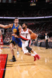 Golden State Warriors v Portland Trail Blazers: Vladimir Radmanovic and Patrick Mills