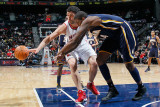 Indiana Pacers v Atlanta Hawks: Zaza Pachulia and Solomon Jones