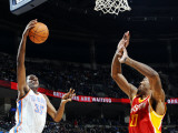 Houston Rockets v Oklahoma City Thunder: Kevin Durant and Jordan Hill