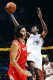 Houston Rockets v Oklahoma City Thunder: Kevin Durant and Luis Scola